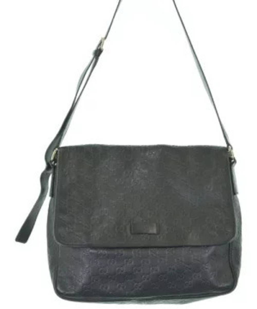 Gucci Tiger Embroidered Leather Camera Bag Black